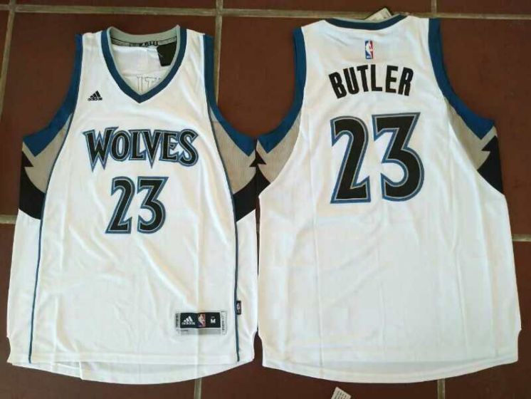 Men Minnesota Timberwolves #23 Jimmy Butler White NBA Jerseys->minnesota timberwolves->NBA Jersey